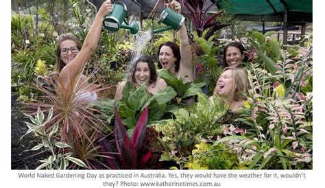 World Naked Gardening Day is a nature loving feast for the eyes